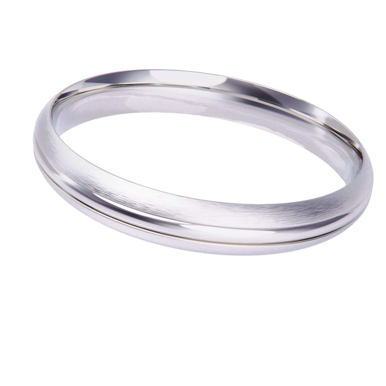 Alianza de boda en platino