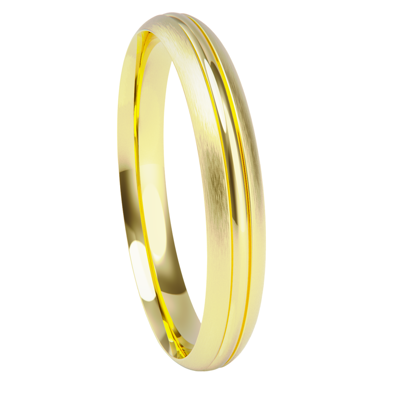 Alianza de boda en oro amarillo