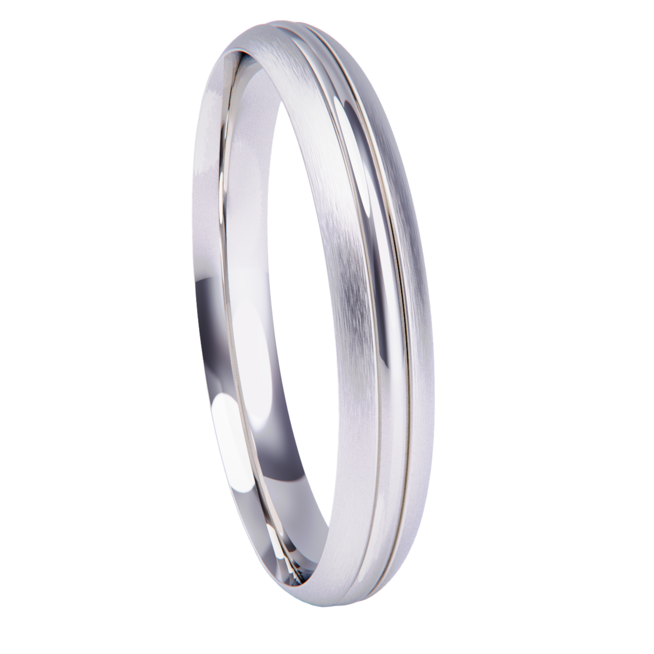 Alianza de boda en platino