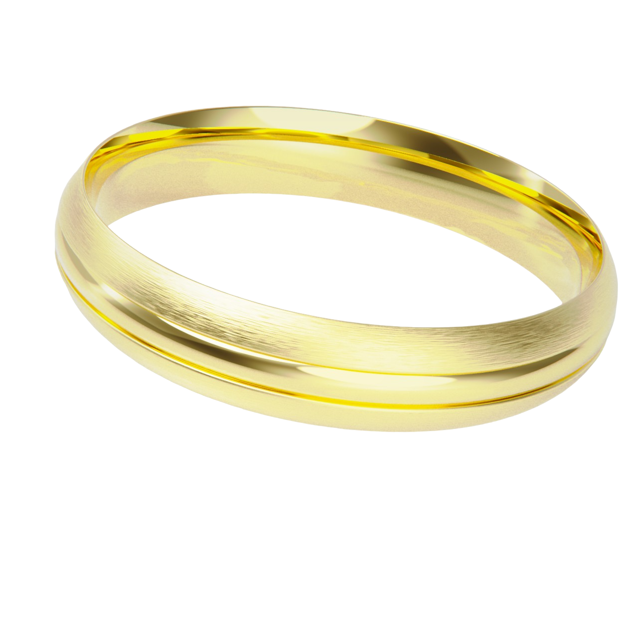 Alianza de boda en oro amarillo