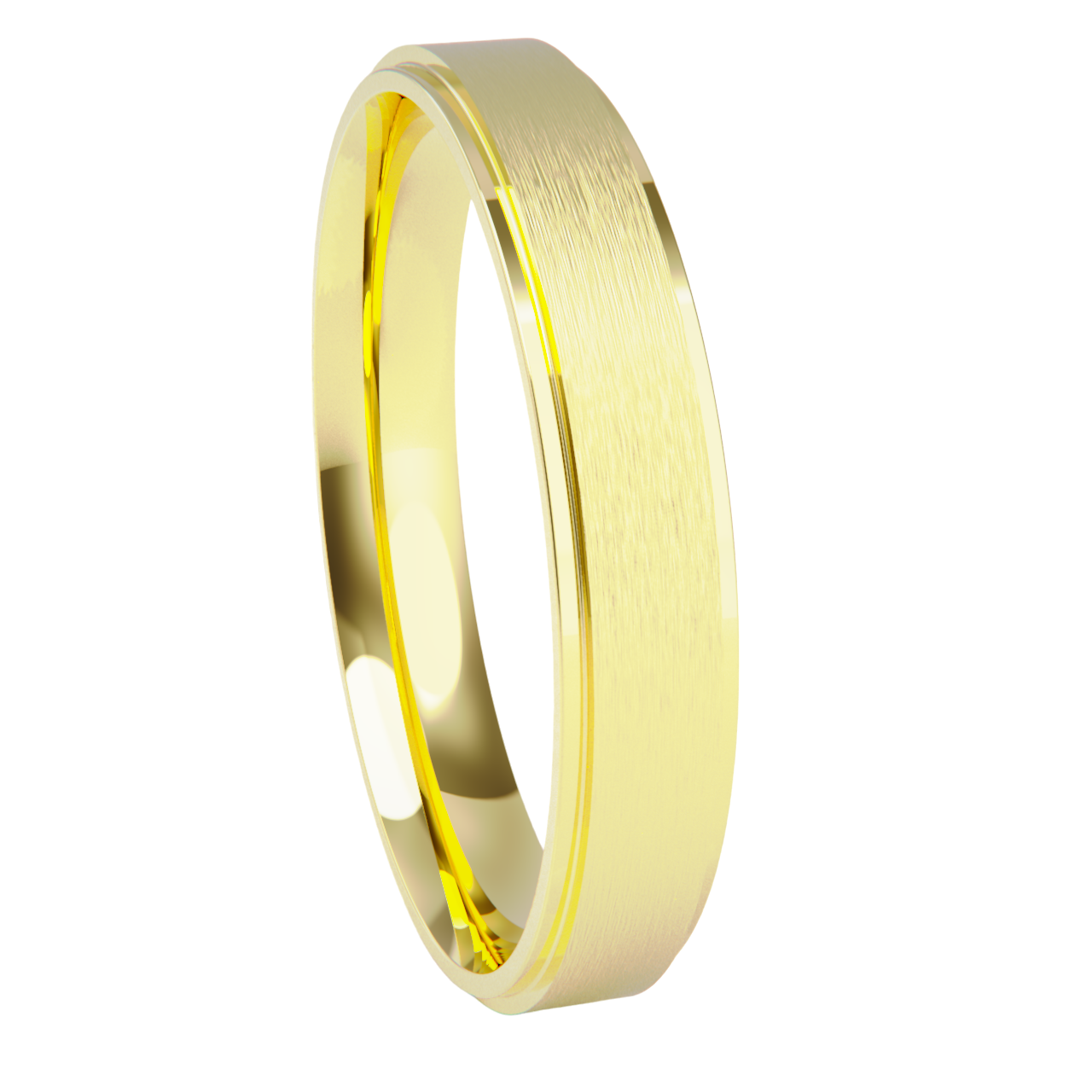 Alianza de boda en oro amarillo