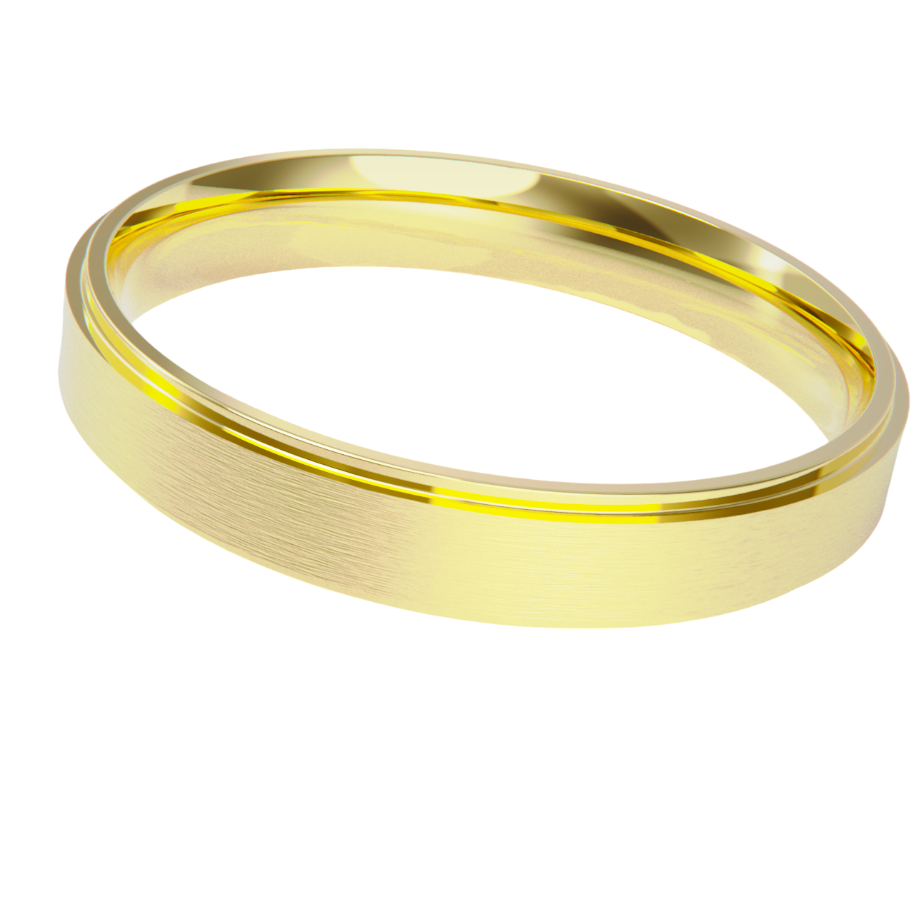 Alianza de boda en oro amarillo