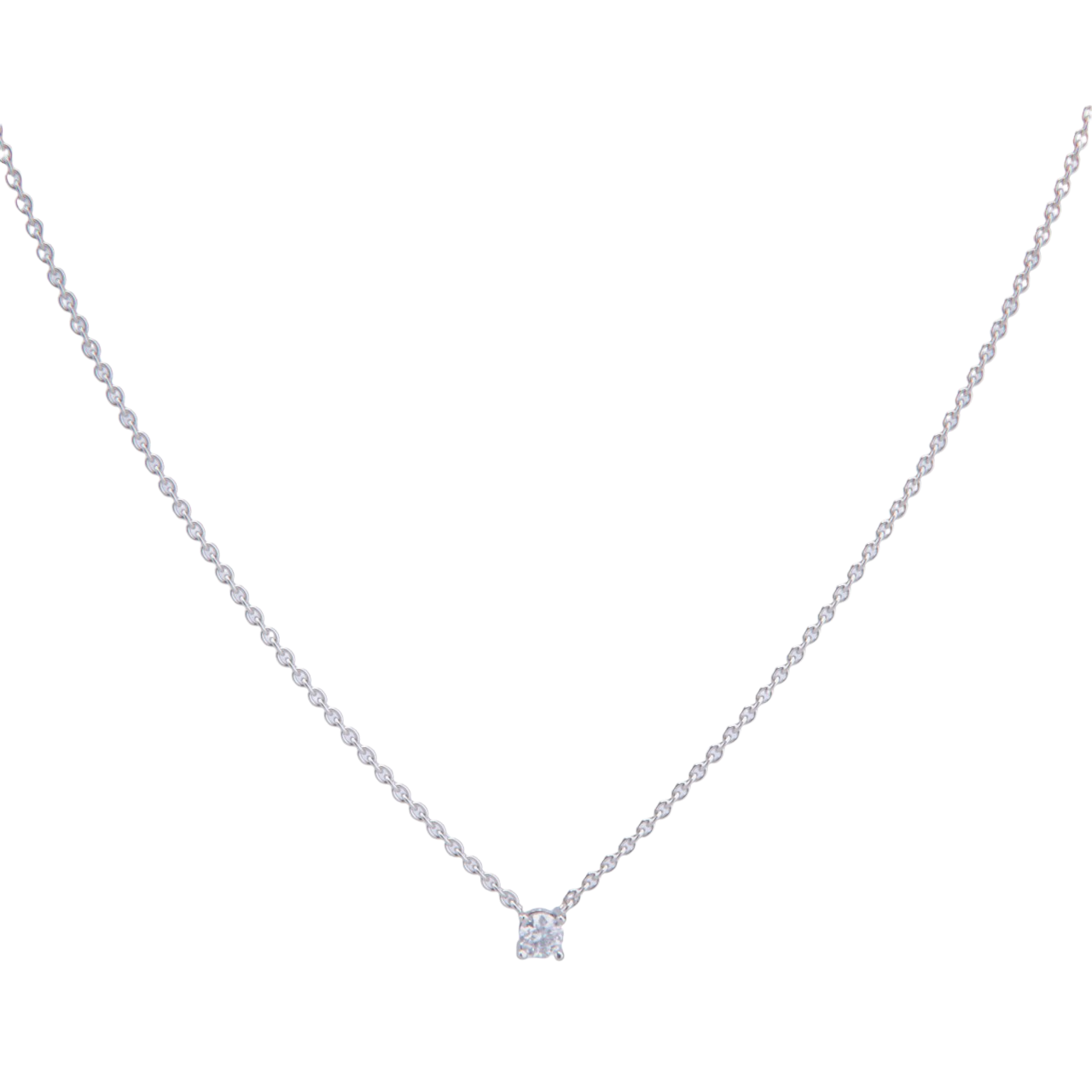 Colgante de platino con diamante de 0.50ct.