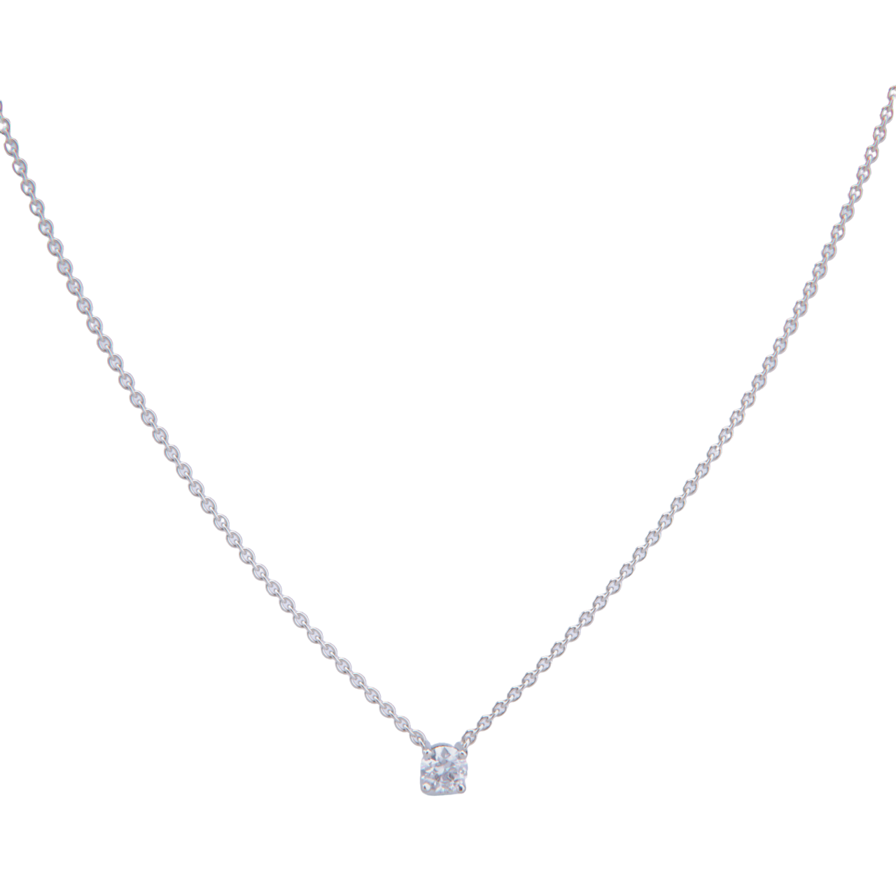 Colgante de platino con diamante de 0.70ct