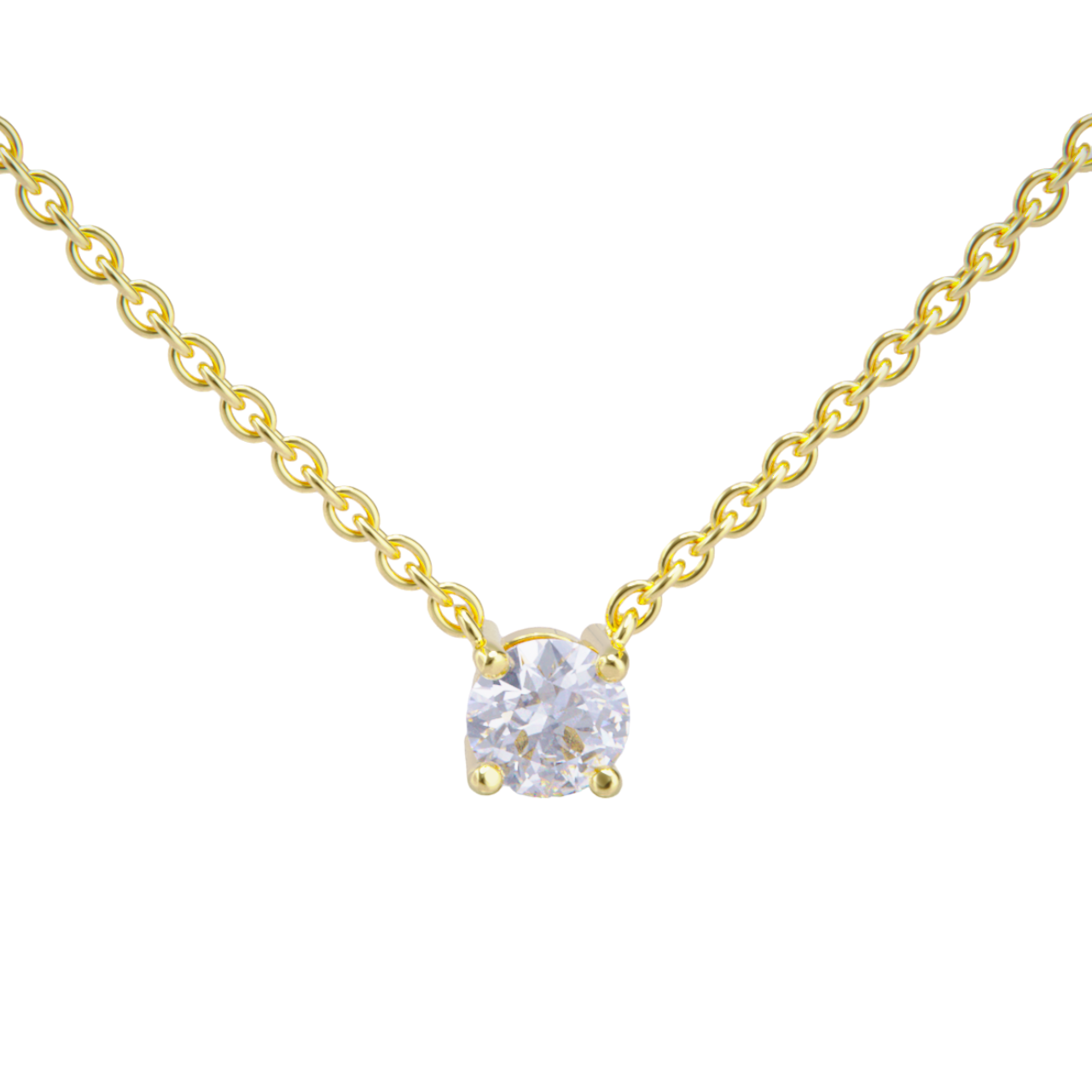 Colgante de oro amarilo con diamante de 0.70ct