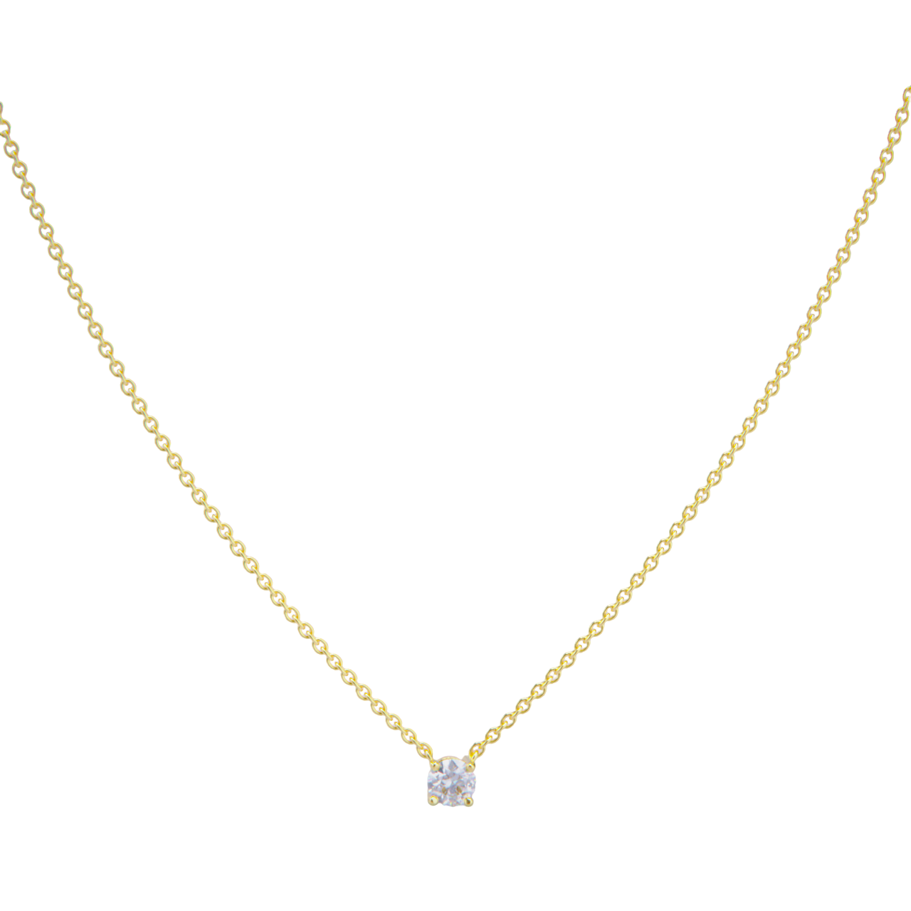 Colgante de oro amarilo con diamante de 0.70ct