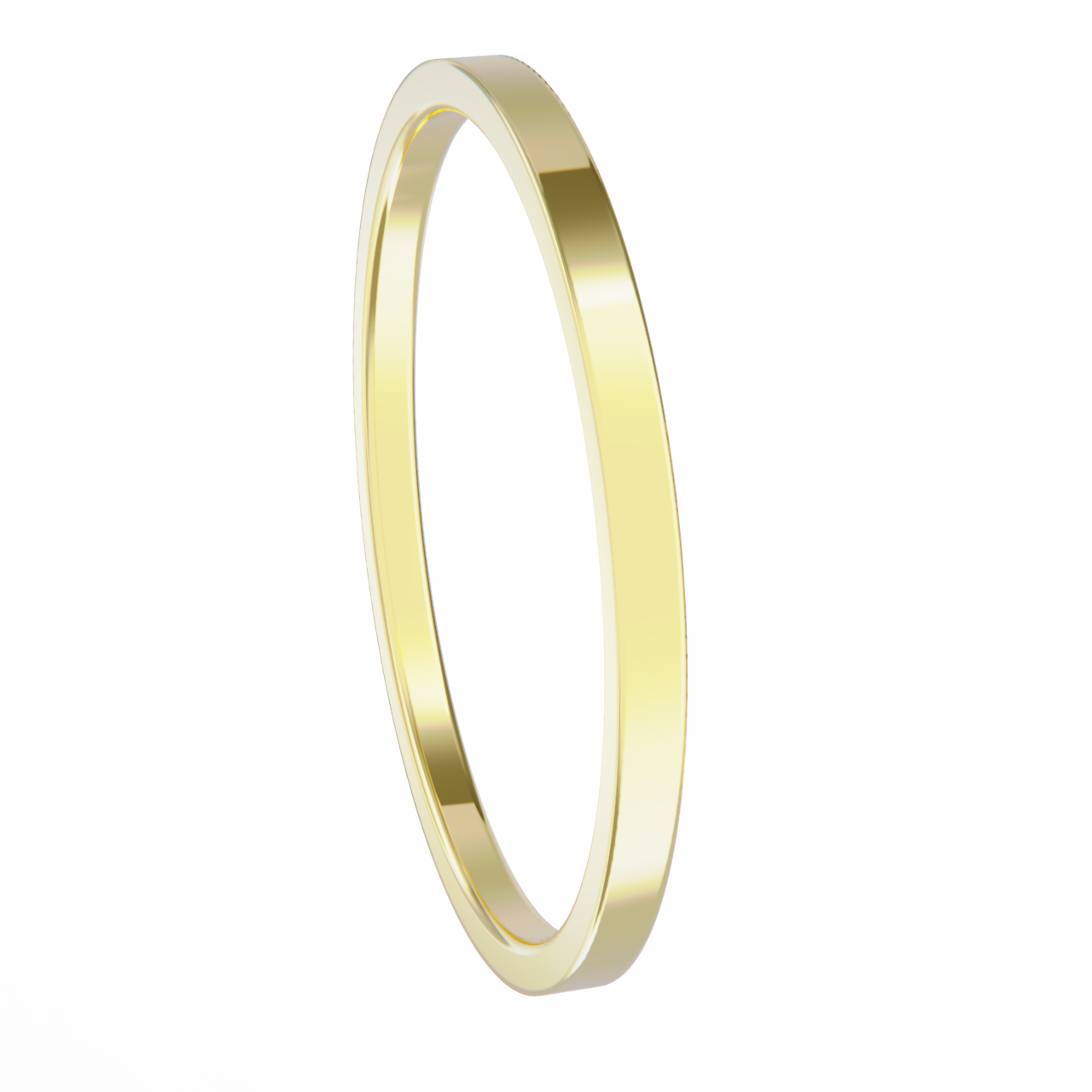 Alianza mini plana oro amarillo
