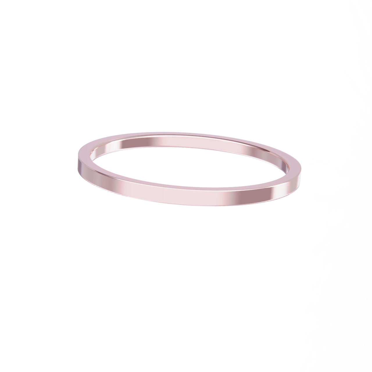 Alianza mini plana oro rosa