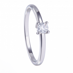 Anillo platino con diamante